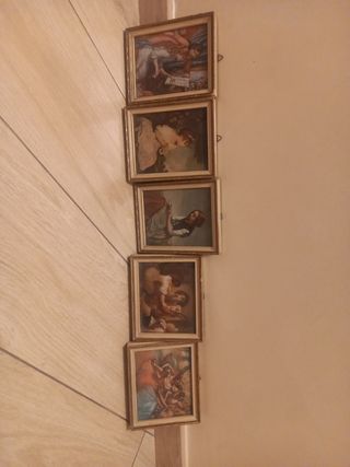 Quadretti litografie - 5 pezzi