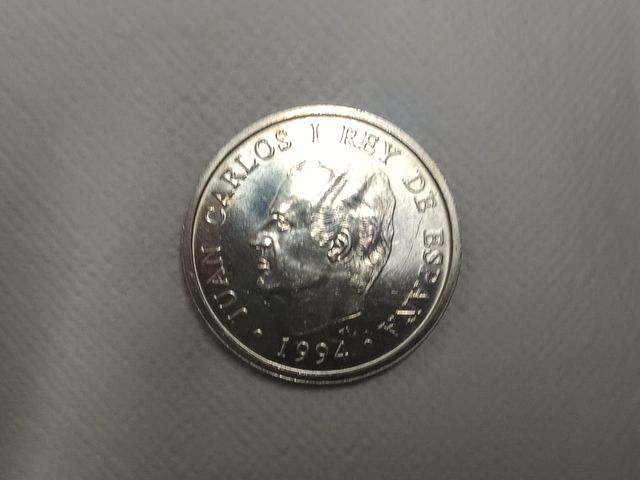 Monedas de 2.000 pesetas, 1994, 1995, 1996 y 1997.