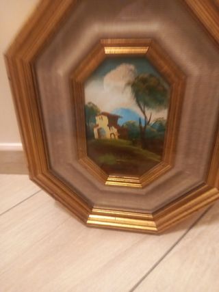 Quadro olio su tela, paesaggio