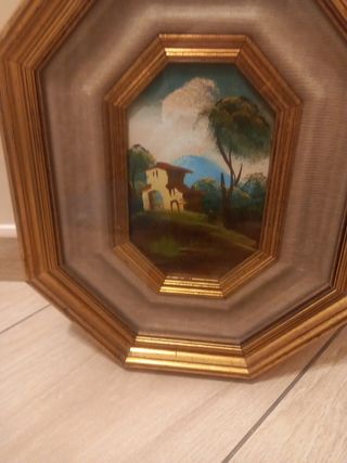 Quadro olio su tela, paesaggio