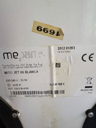 Campana extractora Mepamsa 60 cm