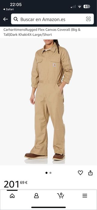 Carhartt Mono Talla XL beige 