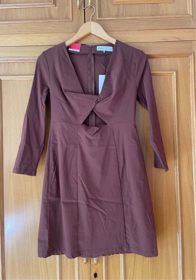 Vestido Lefties marrón - Talla L