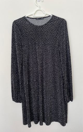 Vestido Lefties lunares negro - Talla S