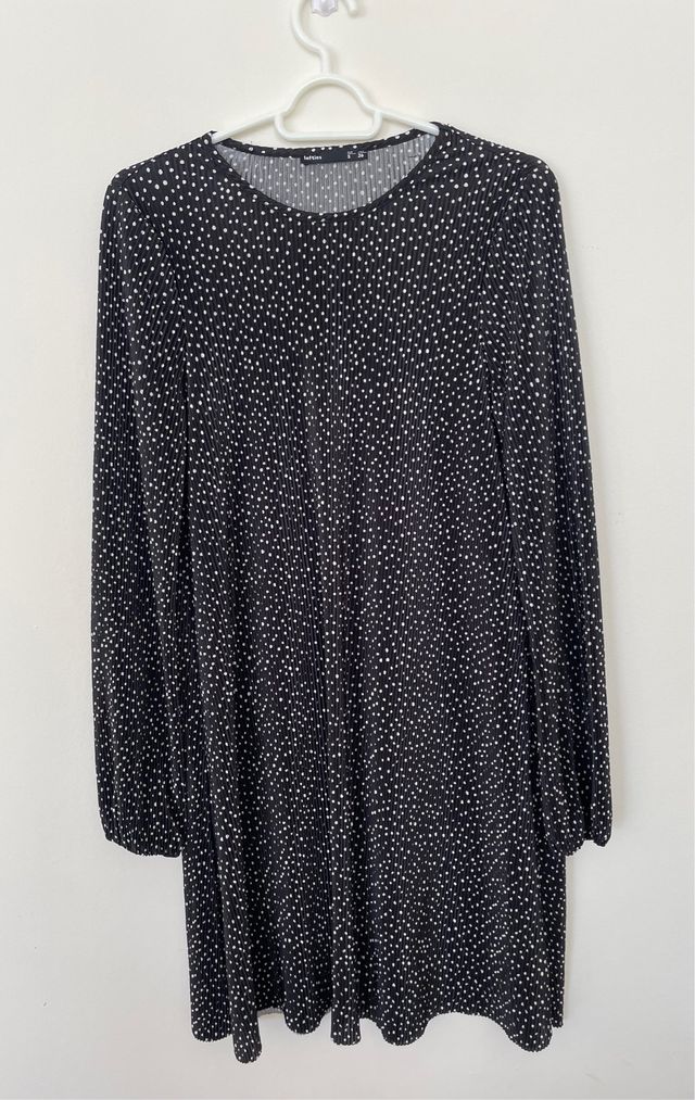 Vestido Lefties lunares negro - Talla S