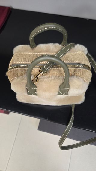 Bolso Blason Herrera mini - Beige/Verde