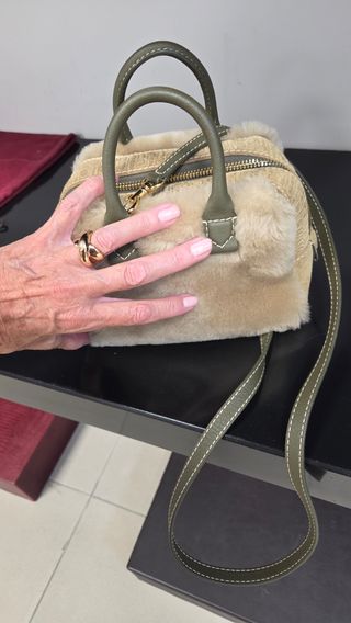 Bolso Blason Herrera mini - Beige/Verde