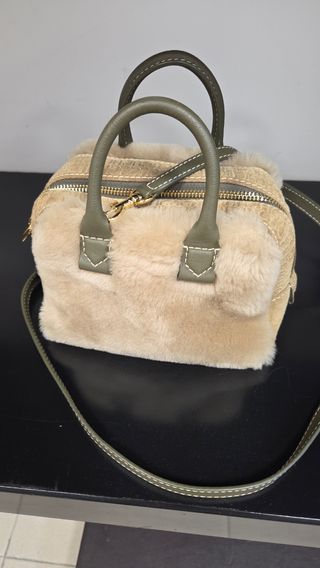 Bolso Blason Herrera mini - Beige/Verde