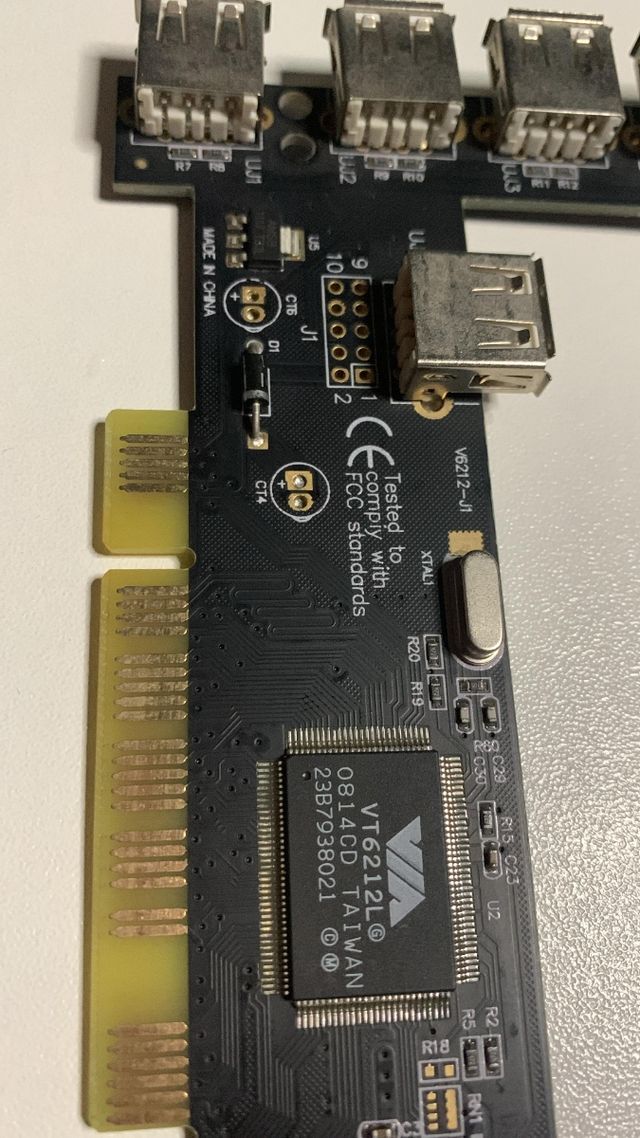 Tarjeta PCI VIA VT6212L - 4+1 USB