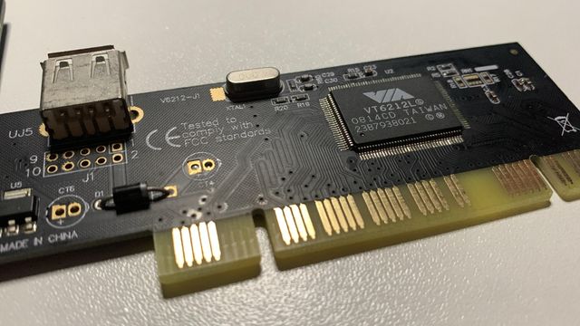 Tarjeta PCI VIA VT6212L - 4+1 USB