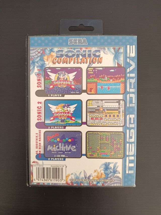 Juego Sonic Compilation - Sega Mega Drive
