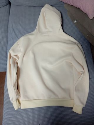 Sudadera con capucha beige panda