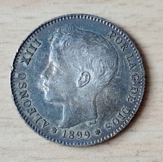 1 Peseta Alfonso XIII 1899