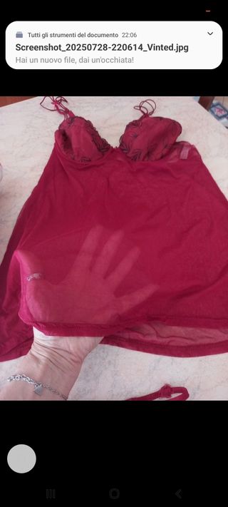 Completino intimo Borgogna