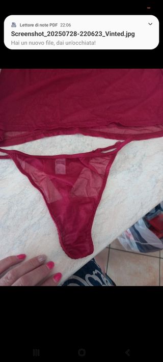 Completino intimo Borgogna