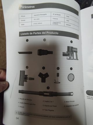 Aspiradora PrettyCare W400 Recargable