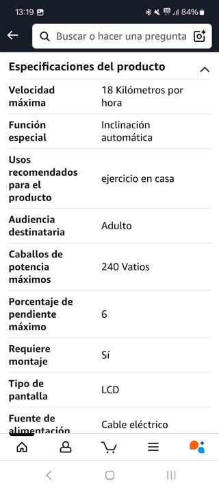 Cinta Correr Plegable FITFIU Fitness MC-500