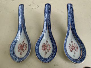 6 Cucchiaini Porcellana - Blu&Bianco
