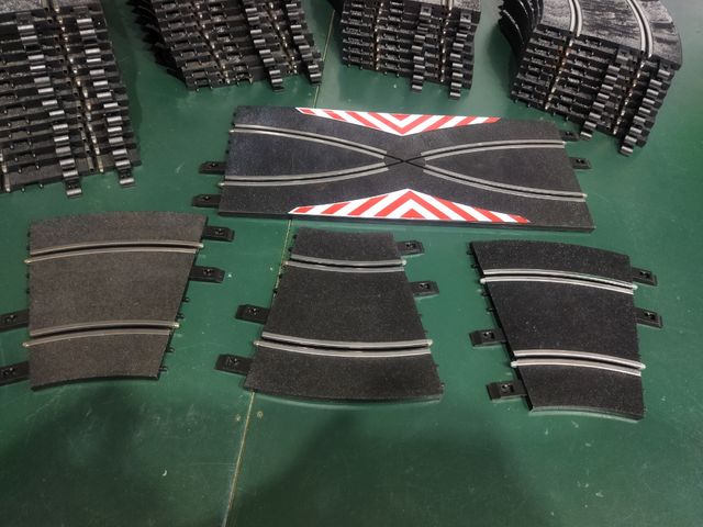Pistas Scalextric curvas & cambio