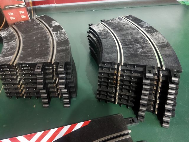 Pistas Scalextric curvas & cambio