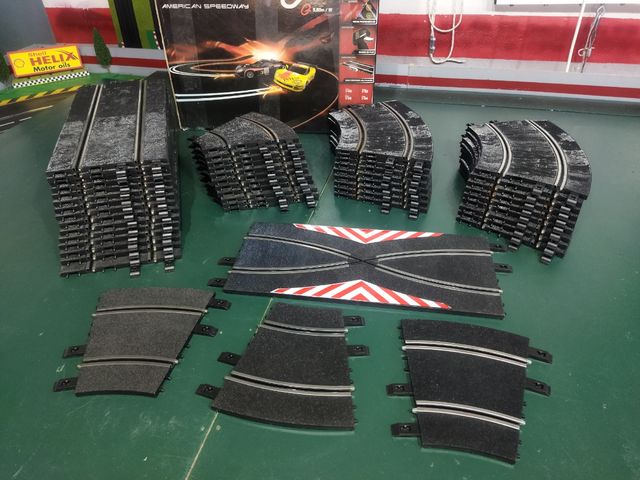 Pistas Scalextric curvas & cambio