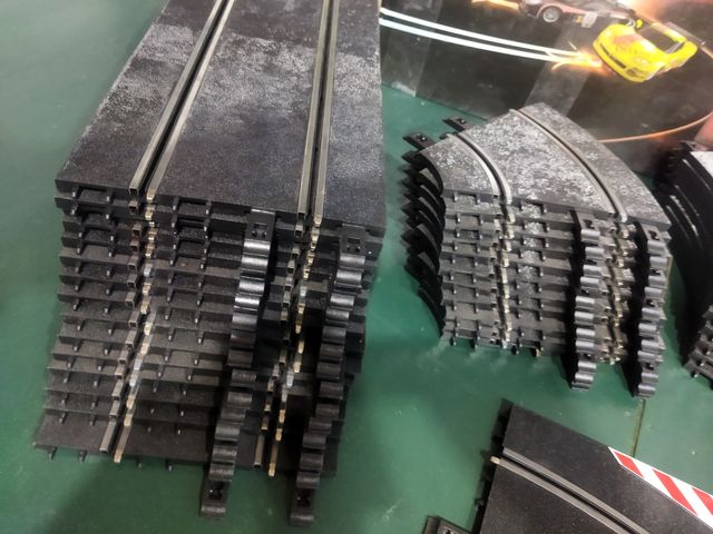 Pistas Scalextric curvas & cambio