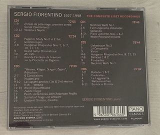 Sergio Fiorentino plays Liszt (6 CDs.)