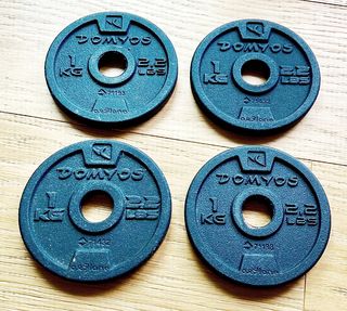 4x Dischi Peso 1kg Domyos