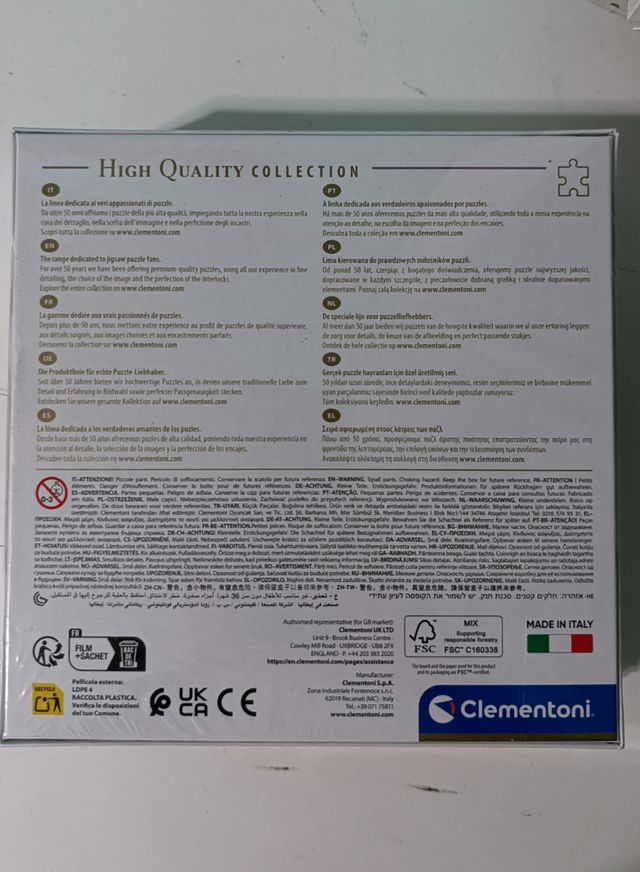 Puzzle Clementoni High Quality Collection 500pieza