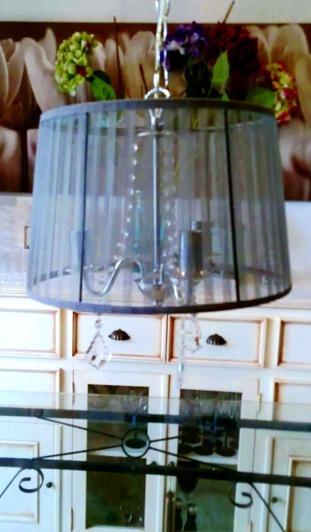 Lámpara colgante gris plata - Moderna