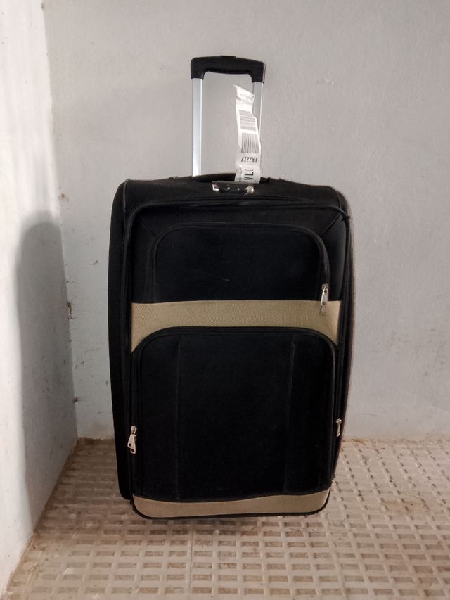 Maleta tamaño Grande Beige y Negra