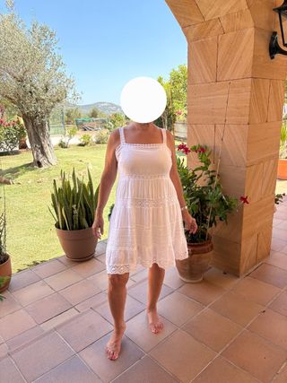 Vestido mujer ibicenco corto trenza