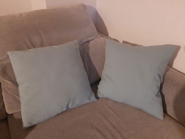 2 Cojines turquesa - Decoración hogar