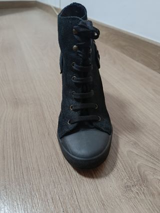 Botines negros tacón alto