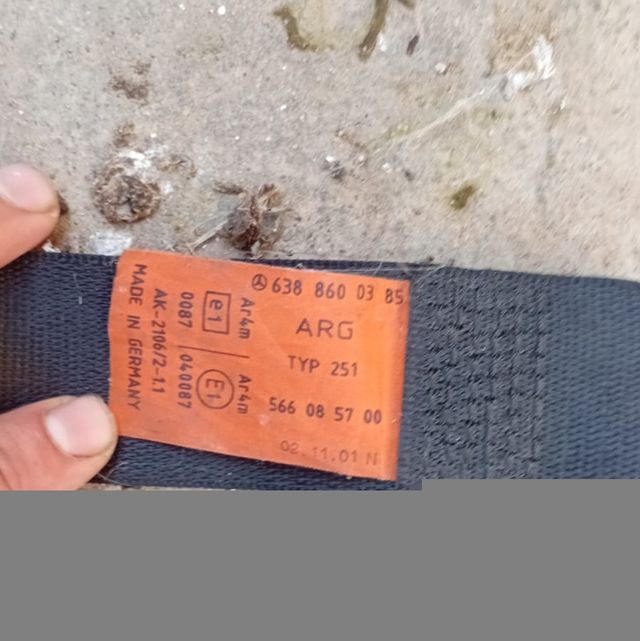 Cinturón Mercedes Vito copiloto