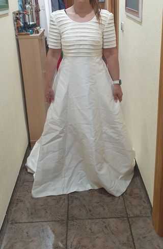 Vestido novia blanco impecable
