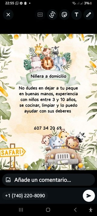 Niñera a domicilio