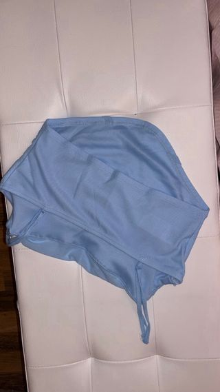 Top azul tirantes mujer