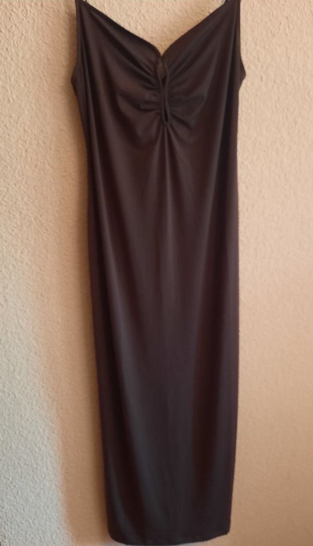Vestido Marron de Mango - Talla M