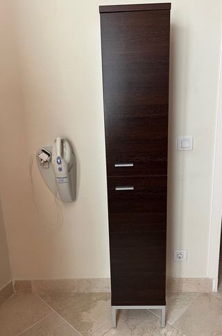 Mueble baño o salón marrón - Armario madera