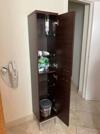 Mueble baño o salón marrón - Armario madera