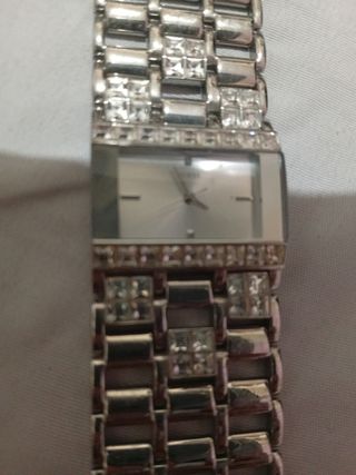 Reloj pulsera plata mujer