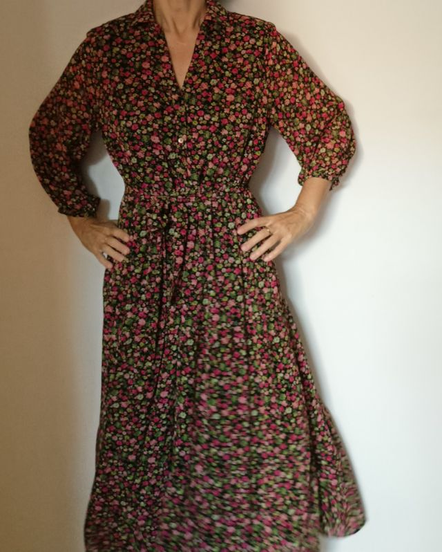 Vestido largo floral