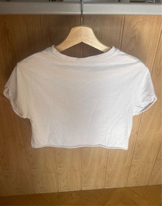 Crop top blanco - Mango