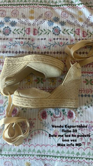 Esparteñas Pull&Bear beige talla 39