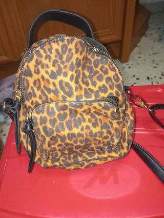 Mini mochila leopardo