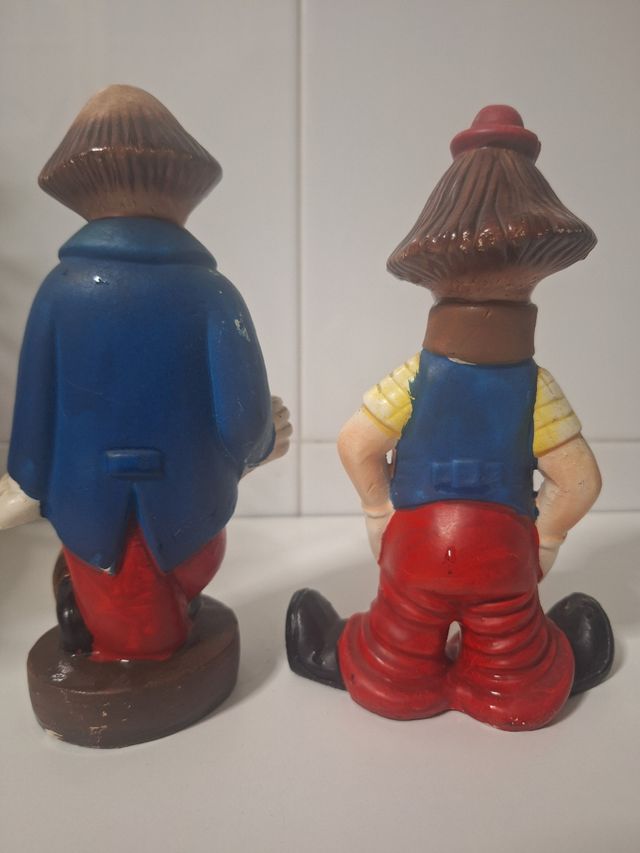 2 Payasos Vintage de Porcelana