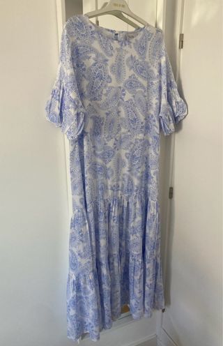 Vestido Love M. paisley azul blanco Talla S