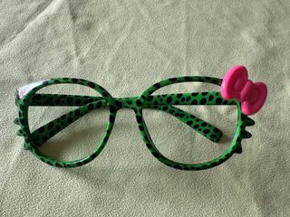 Gafas Hello Kitty - Verde con lazo