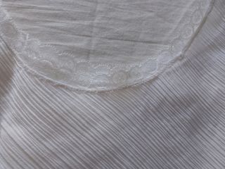 Camicia da notte vintage estiva bianca con pizzi S